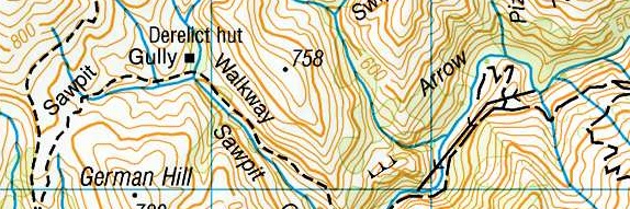 Topo50 map