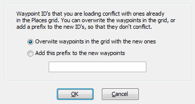 Duplicate waypoint names