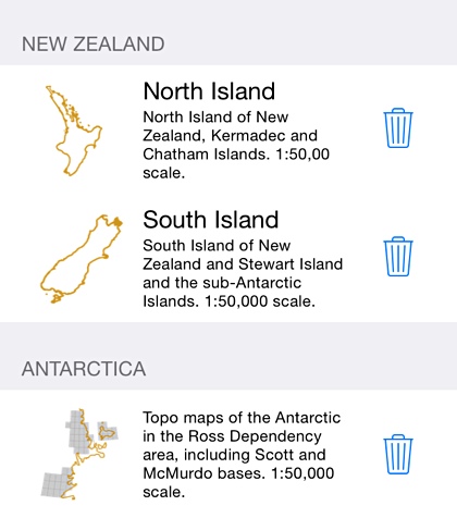MapToaster topo maps of New Zealand for iOS map store