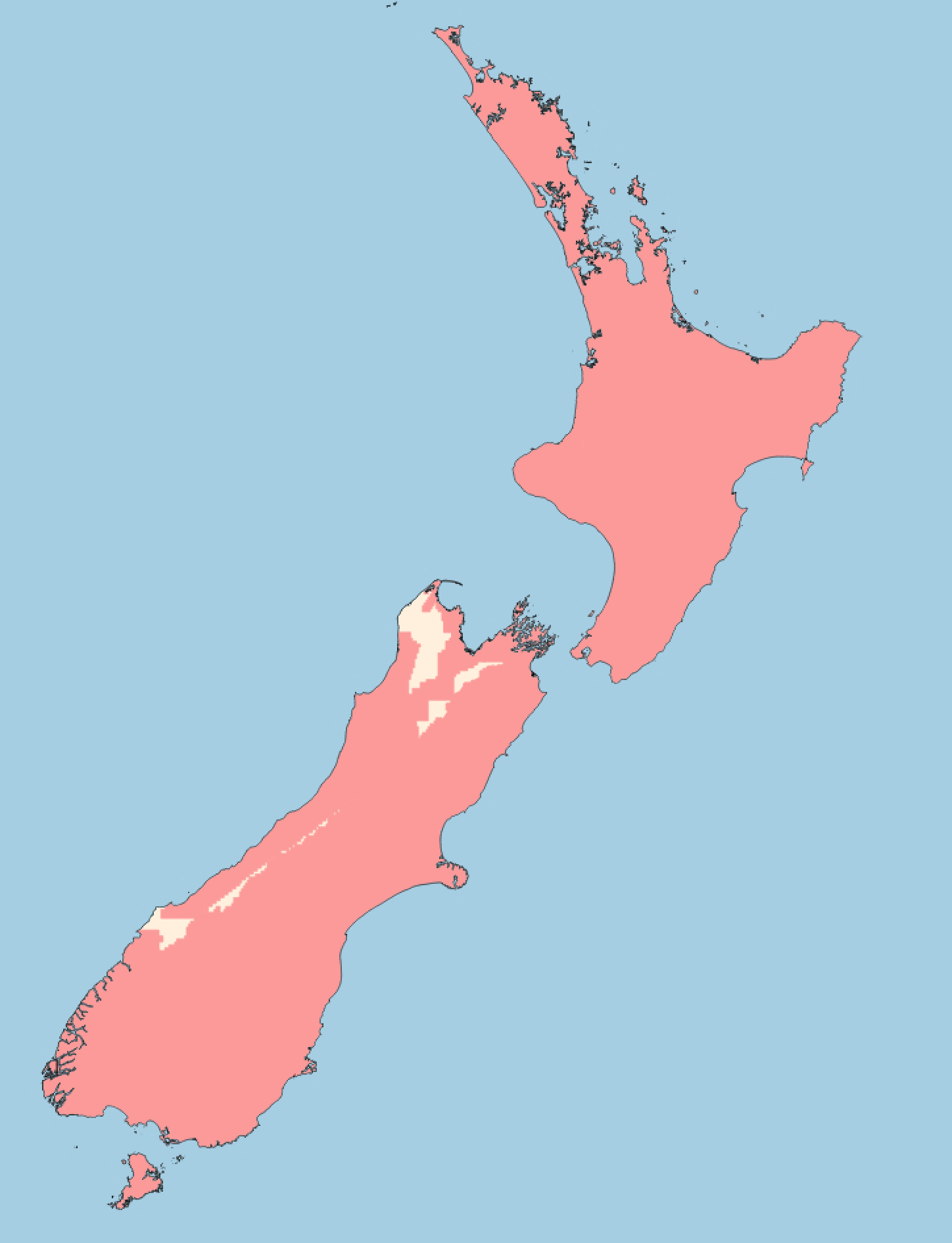 Aerial Photography Coverage Map of NZ