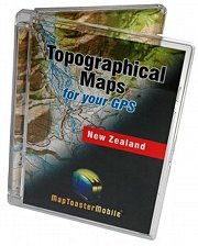 MapToaster topomaps for Garmin GPS CD Cover - New Zealand